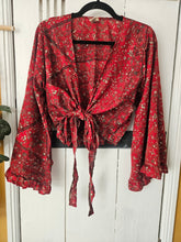 Load image into Gallery viewer, Repurposed Sari Butterfly Top www.karmaripon.co.uk