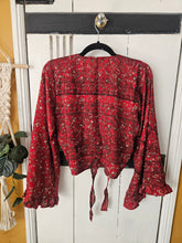 Load image into Gallery viewer, Repurposed Sari Butterfly Top www.karmaripon.co.uk