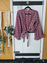 Load image into Gallery viewer, Repurposed Sari Butterfly Top www.karmaripon.co.uk