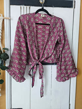 Load image into Gallery viewer, Repurposed Sari Butterfly Top www.karmaripon.co.uk