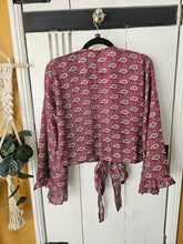 Load image into Gallery viewer, Repurposed Sari Butterfly Top www.karmaripon.co.uk