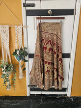 Load image into Gallery viewer, Repurposed Sari Wrap Skirt ww.karmaripon.co.uk