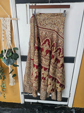Load image into Gallery viewer, Repurposed Sari Wrap Skirt ww.karmaripon.co.uk