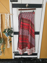 Load image into Gallery viewer, Repurposed Sari Wrap Skirt ww.karmaripon.co.uk