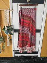 Load image into Gallery viewer, Repurposed Sari Wrap Skirt ww.karmaripon.co.uk