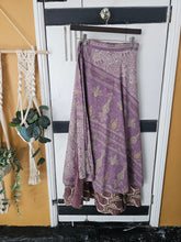 Load image into Gallery viewer, Repurposed Sari Wrap Skirt ww.karmaripon.co.uk