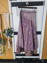 Load image into Gallery viewer, Repurposed Sari Wrap Skirt ww.karmaripon.co.uk