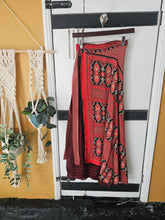 Load image into Gallery viewer, Repurposed Sari Wrap Skirt ww.karmaripon.co.uk