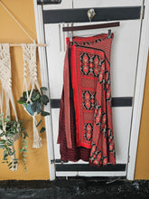 Load image into Gallery viewer, Repurposed Sari Wrap Skirt ww.karmaripon.co.uk
