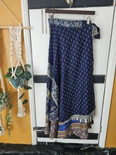 Load image into Gallery viewer, Repurposed Sari Wrap Skirt ww.karmaripon.co.uk