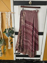 Load image into Gallery viewer, Repurposed Sari Wrap Skirt ww.karmaripon.co.uk