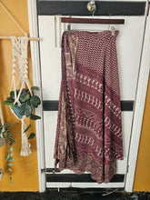 Load image into Gallery viewer, Repurposed Sari Wrap Skirt ww.karmaripon.co.uk