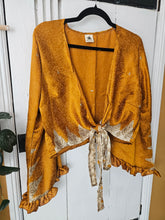 Load image into Gallery viewer, Repurposed Sari Butterfly Top www.karmaripon.co.uk