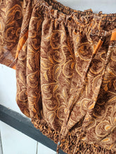Load image into Gallery viewer, Repurposed sari Nila crop top www.karmaripon.co.uk
