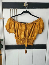 Load image into Gallery viewer, Repurposed sari Nila crop top www.karmaripon.co.uk