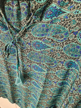 Load image into Gallery viewer, Repurposed Sari Long Sleeved Tasselled Top www.karmaripon.co.uk