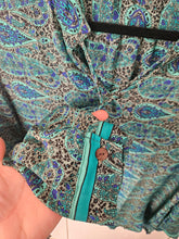 Load image into Gallery viewer, Repurposed Sari Long Sleeved Tasselled Top www.karmaripon.co.uk