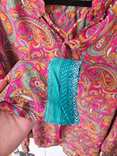 Load image into Gallery viewer, repurposed sari long sleeved shirt www.karmaripon.co.uk