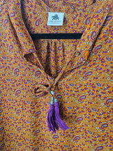 Load image into Gallery viewer, repurposed sari long sleeved shirt www.karmaripon.co.uk