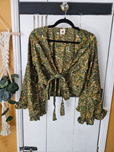 Load image into Gallery viewer, Repurposed Sari Butterfly Top www.karmaripon.co.uk