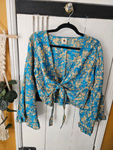 Load image into Gallery viewer, Repurposed Sari Butterfly Top www.karmaripon.co.uk