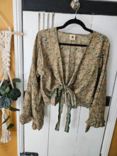 Load image into Gallery viewer, Repurposed Sari Butterfly Top www.karmaripon.co.uk