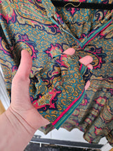 Load image into Gallery viewer, Long Sleeve Repurposed Sari Liya Top www.karmaripon.co.uk