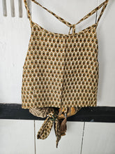Load image into Gallery viewer, Repurposed reversible Choli crop top www.karmaripon.co.uk
