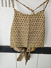 Load image into Gallery viewer, Repurposed reversible Choli crop top www.karmaripon.co.uk