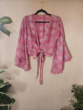 Load image into Gallery viewer, Repurposed Sari Butterfly Top www.karmaripon.co.uk