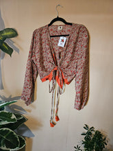 Load image into Gallery viewer, Repurposed Sari Butterfly Top www.karmaripon.co.uk