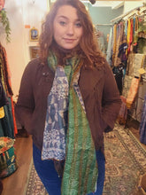 Load image into Gallery viewer, Kantha Stitch Scarf www.karmaripon.co.uk
