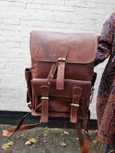 Load image into Gallery viewer, Leather Backpack www.karmaripon.co.uk