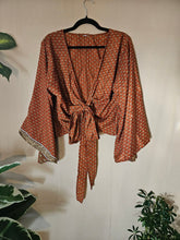 Load image into Gallery viewer, Repurposed Sari Butterfly Top www.karmaripon.co.uk