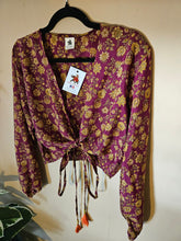 Load image into Gallery viewer, Repurposed Sari Butterfly Top www.karmaripon.co.uk