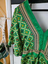 Load image into Gallery viewer, Shilpa Open-Back Sari Dress – UK 8–14 www.karmaripon.co..uk