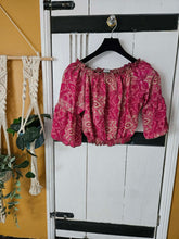 Load image into Gallery viewer, boho crop top Nila  UK 8-14 www.karmaripon.co.uk