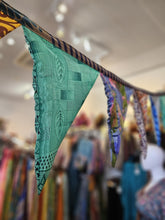 Load image into Gallery viewer, Repurposed Sari Bunting www.karmaripon.co.uk