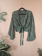 Load image into Gallery viewer, Repurposed Sari Butterfly Top www.karmaripon.co.uk