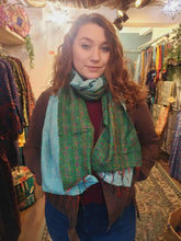 Load image into Gallery viewer, Kantha Stitch Scarf www.karmaripon.co.uk