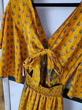 Load image into Gallery viewer, Shilpa Open-Back Sari Dress – UK 8–14 www.karmaripon.co..uk