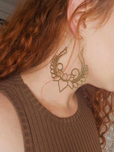 Load image into Gallery viewer, Brass Indian Earrings www.karmaripon.co.uk