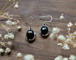 Black Tourmaline Earrings www.karmaripon.co.uk