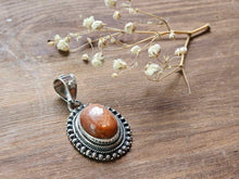 Load image into Gallery viewer, Sun Stone Pendant www.karmaripon.co.uk