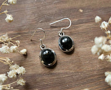 Load image into Gallery viewer, Black Tourmaline Earrings www.karmaripon.co.uk