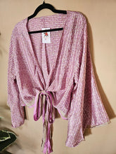 Load image into Gallery viewer, Repurposed Sari Butterfly Top www.karmaripon.co.uk