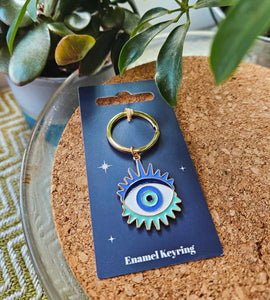 Eye, moon & Moth Key chains