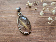 Load image into Gallery viewer, Angel Hair/Rulitated Quartz Pendant set in 925 Silver