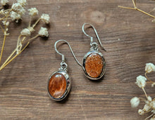 Load image into Gallery viewer, Sunstone Earrings www.karmaripon.co.uk