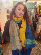 Load image into Gallery viewer, Kantha Stitch Scarf www.karmaripon.co.uk